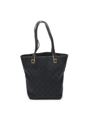 Gucci Small Bucket Tote Black GG Canvas